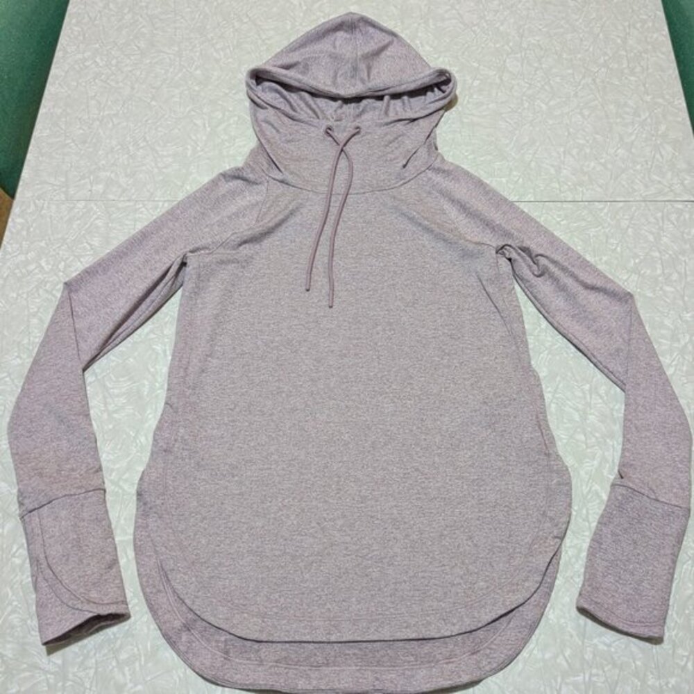 Athleta Uptempo XXS Lavender Purple Lightweight Active Hoodie Shirt Top